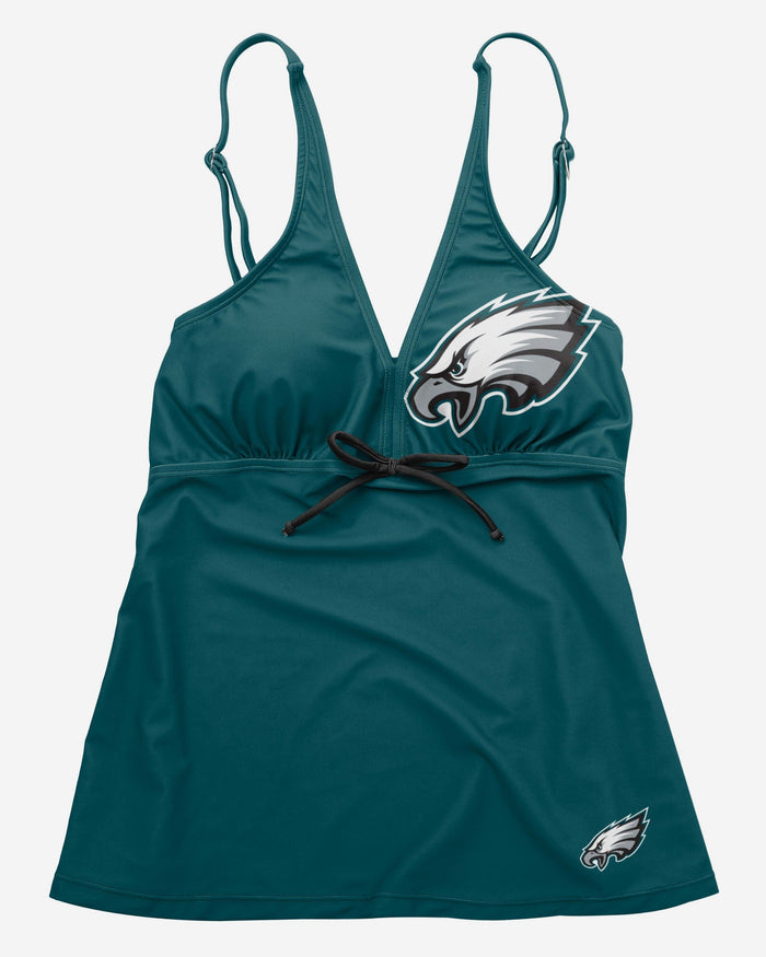 Philadelphia Eagles Womens Summertime Solid Tankini FOCO - FOCO.com