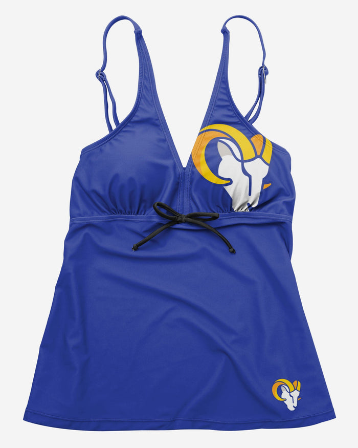 Los Angeles Rams Womens Summertime Solid Tankini FOCO - FOCO.com