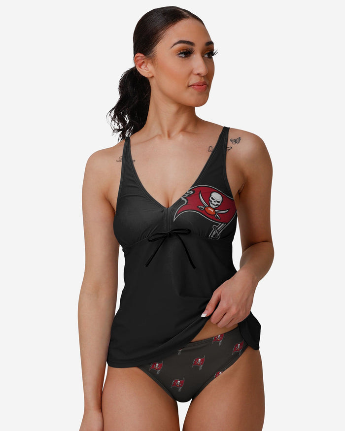 Tampa Bay Buccaneers Womens Summertime Solid Tankini FOCO S - FOCO.com