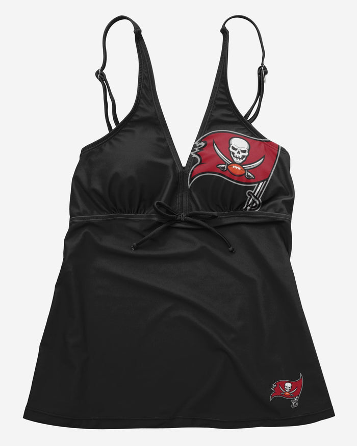 Tampa Bay Buccaneers Womens Summertime Solid Tankini FOCO - FOCO.com