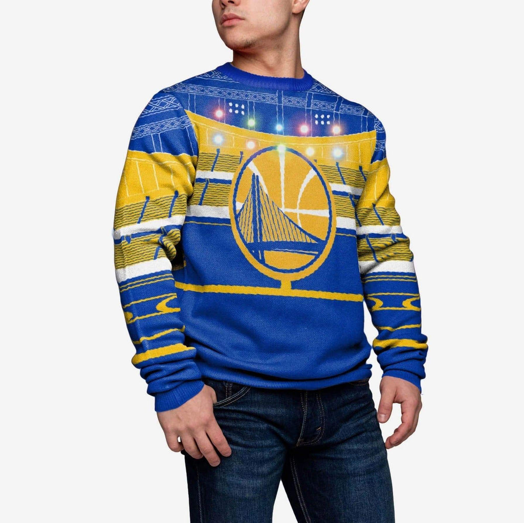 Golden State Warriors Light Up Bluetooth Sweater FOCO S - FOCO.com