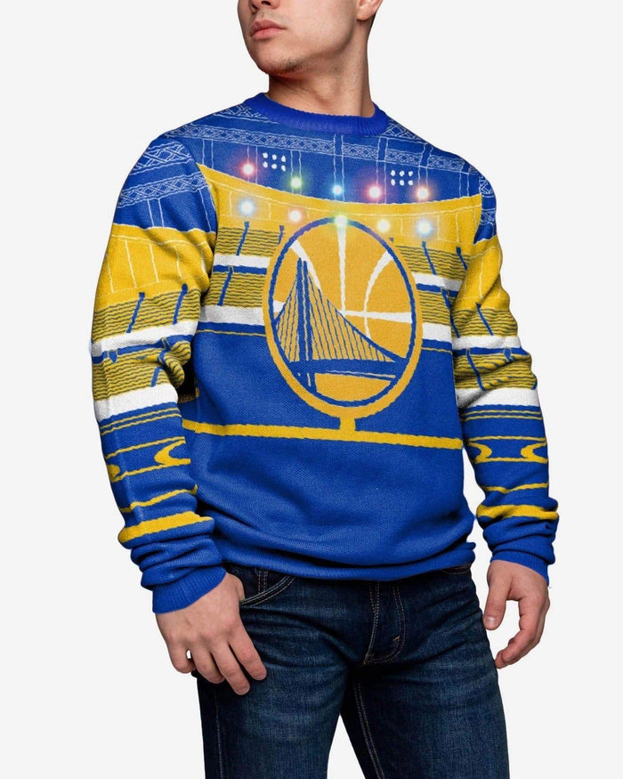 Golden State Warriors Light Up Bluetooth Sweater FOCO S - FOCO.com