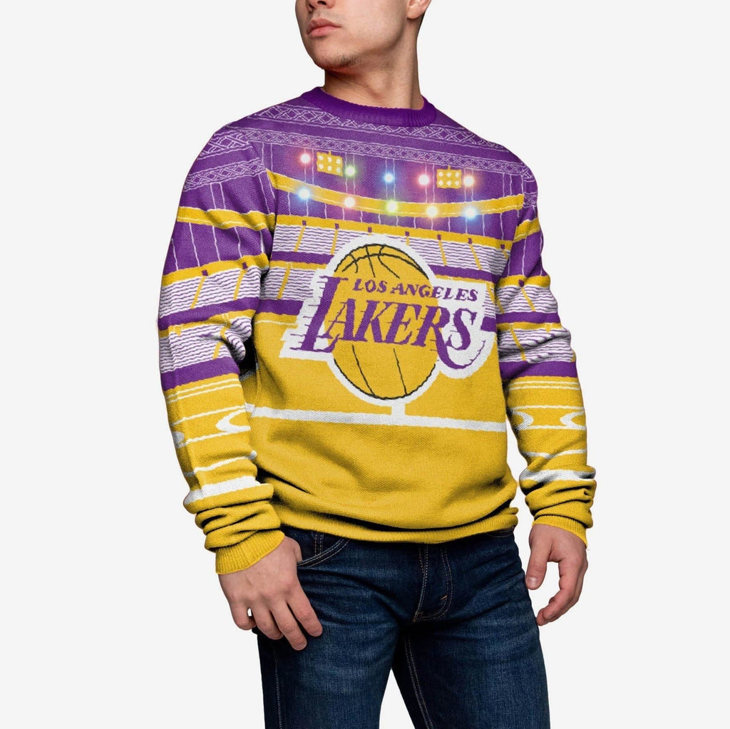 Los Angeles Lakers Light Up Bluetooth Sweater FOCO S - FOCO.com