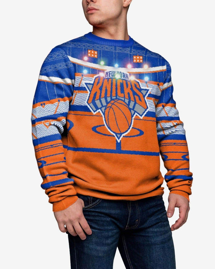 New York Knicks Stadium Bluetooth Sweater FOCO S - FOCO.com