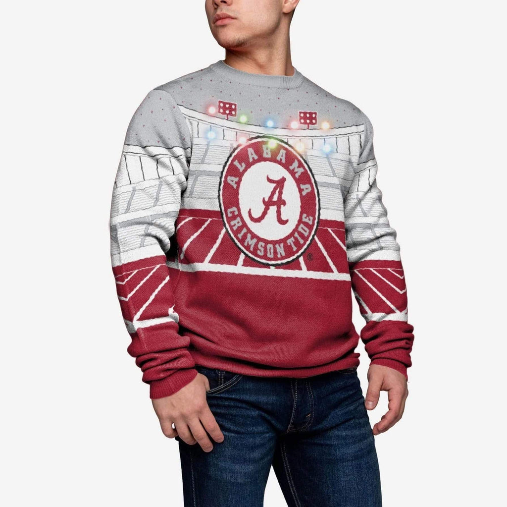 Alabama Crimson Tide Light Up Bluetooth Sweater FOCO S - FOCO.com