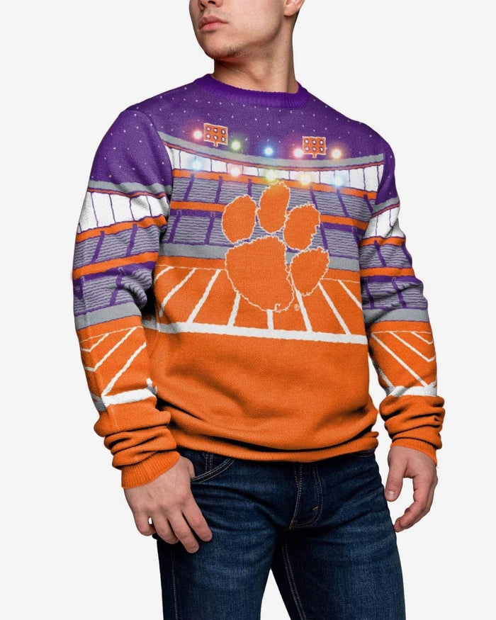 Clemson Tigers Light Up Bluetooth Sweater FOCO S - FOCO.com