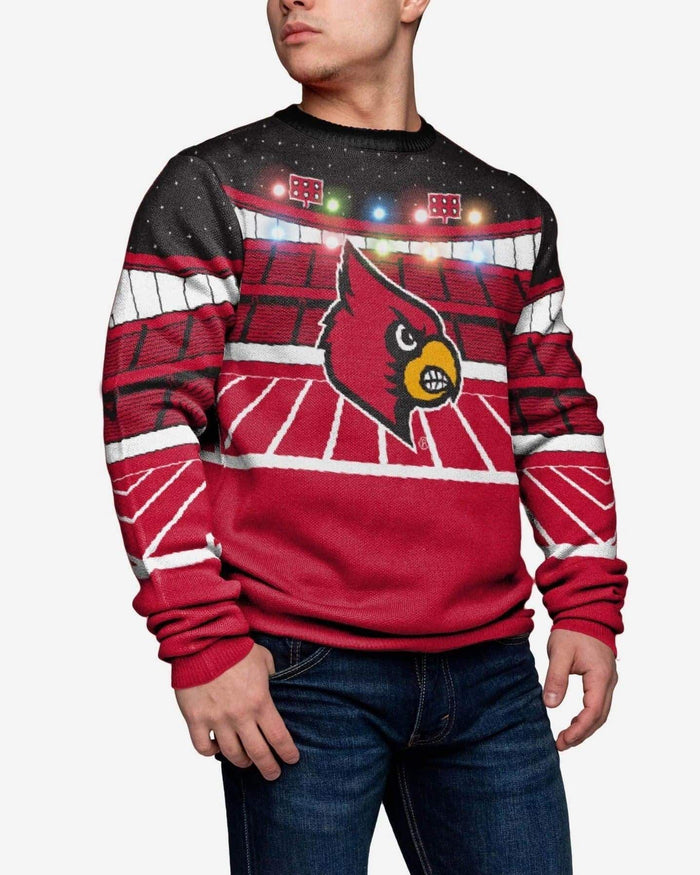 Louisville Cardinals Light Up Bluetooth Sweater FOCO S - FOCO.com