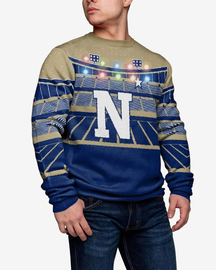 Navy Midshipmen Light Up Bluetooth Sweater FOCO S - FOCO.com