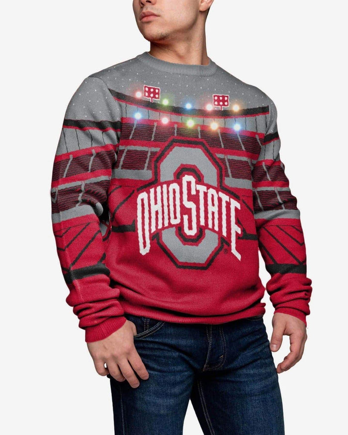 Ohio State Buckeyes Light Up Bluetooth Sweater FOCO S - FOCO.com