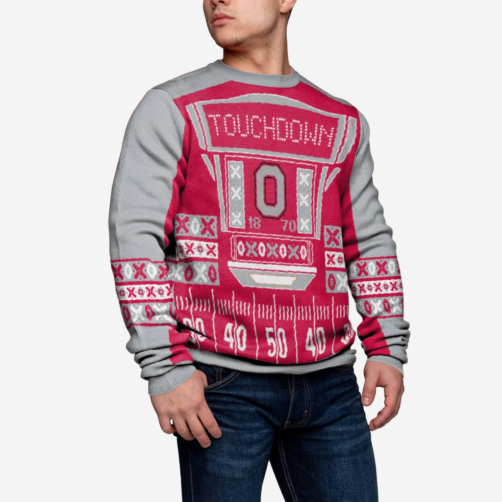 Ohio State Buckeyes Ugly Light Up Sweater FOCO - FOCO.com
