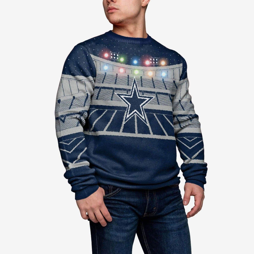 Dallas Cowboys Light Up Bluetooth Sweater FOCO S - FOCO.com