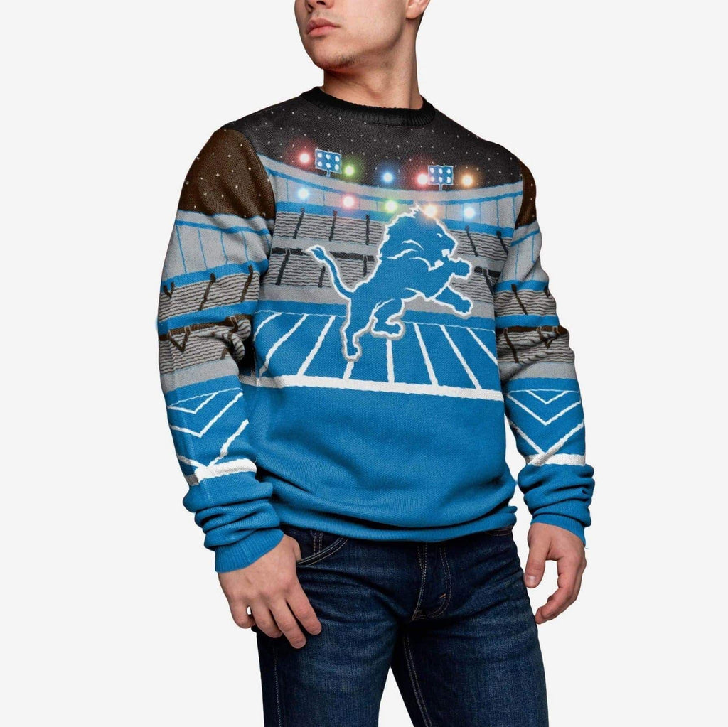 Detroit Lions Light Up Bluetooth Sweater FOCO S - FOCO.com