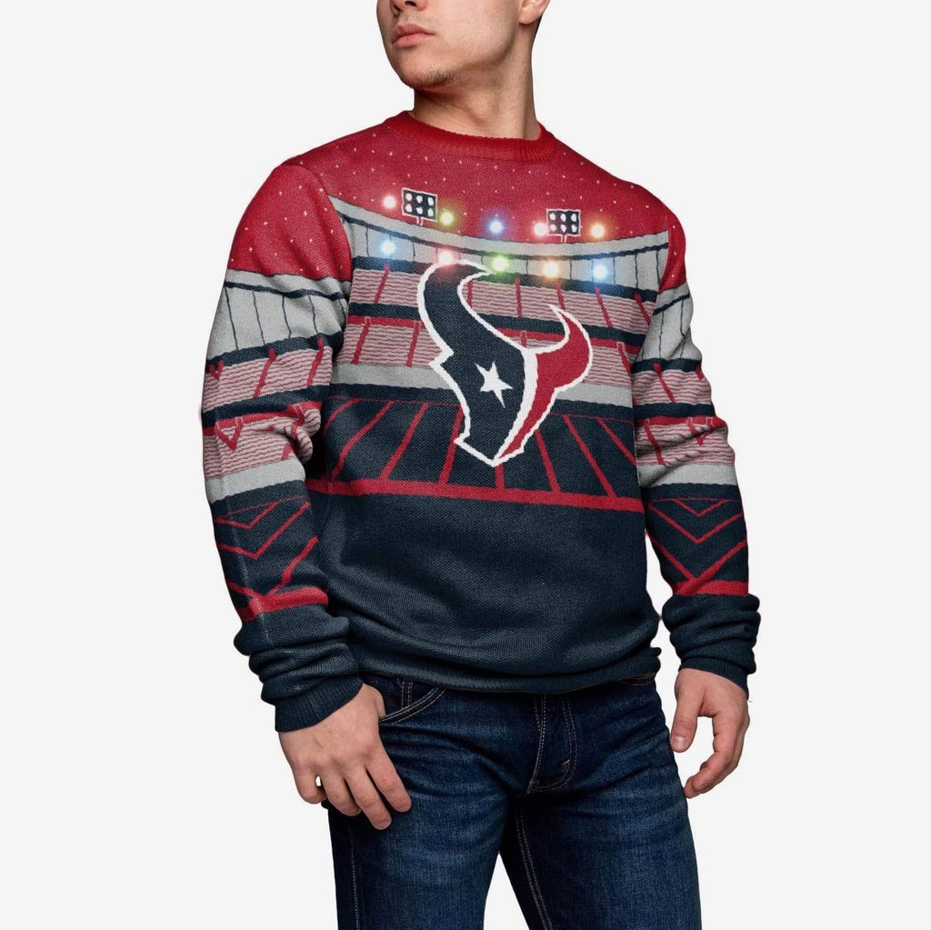 Houston Texans Light Up Bluetooth Sweater FOCO S - FOCO.com