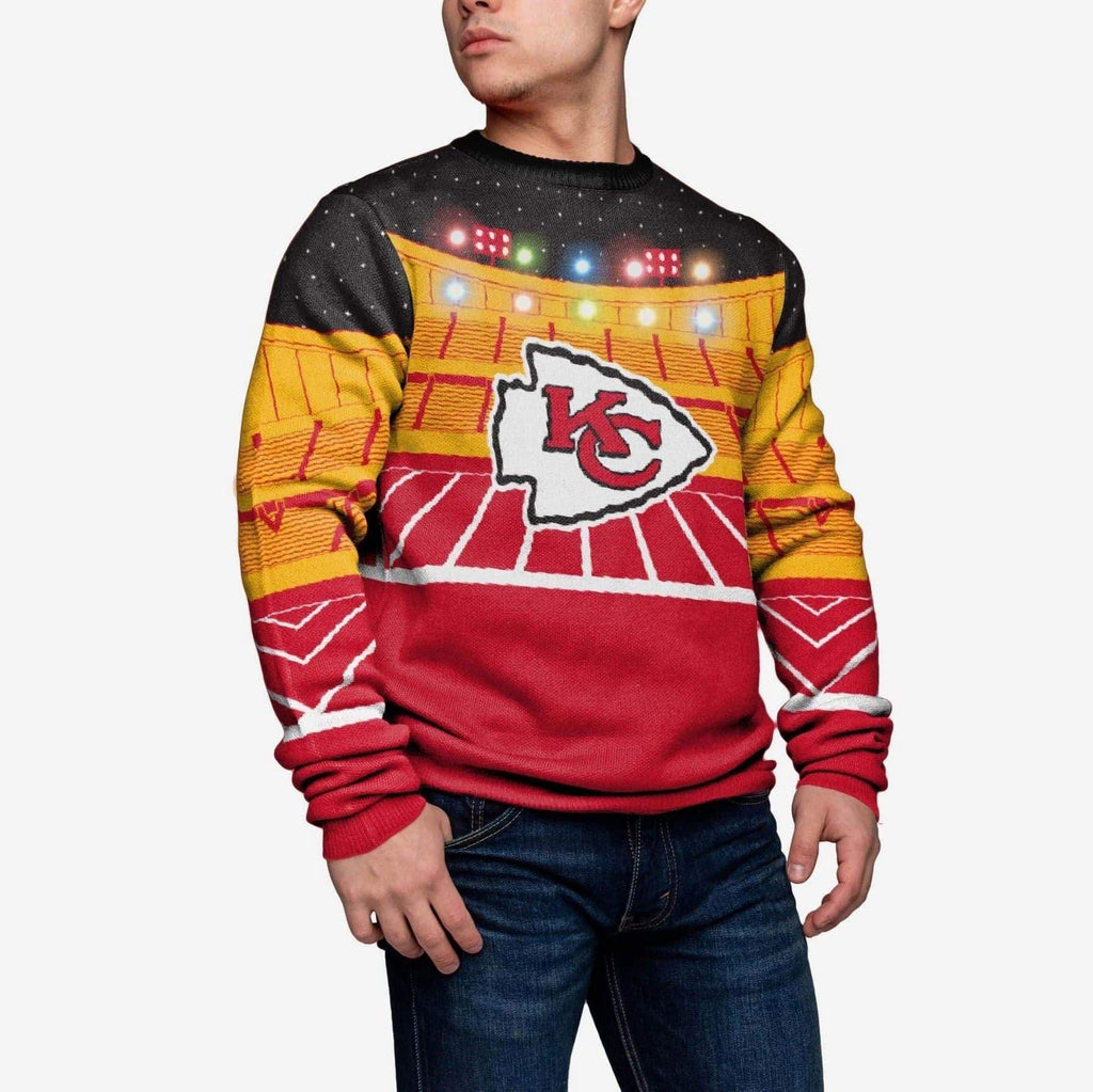 Kansas City Chiefs Light Up Bluetooth Sweater FOCO S - FOCO.com