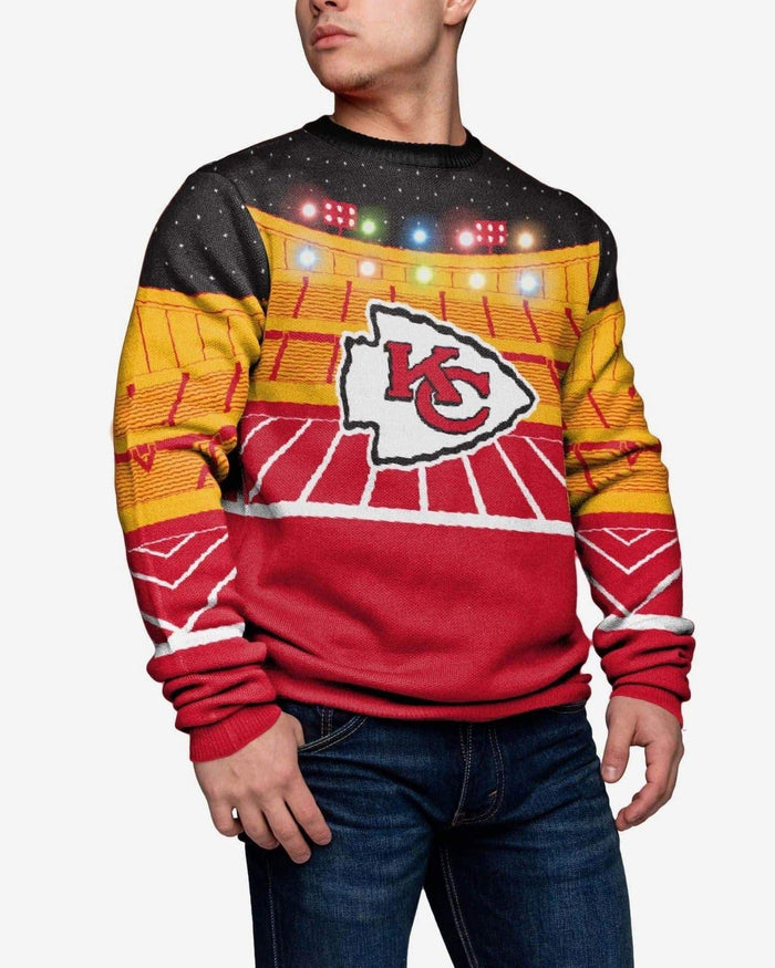 Kansas City Chiefs Light Up Bluetooth Sweater FOCO S - FOCO.com