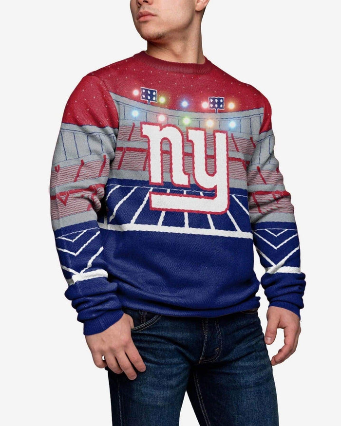 New York Giants Light Up Bluetooth Sweater FOCO S - FOCO.com