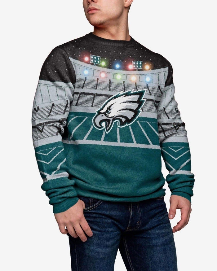 Philadelphia Eagles Light Up Bluetooth Sweater FOCO S - FOCO.com