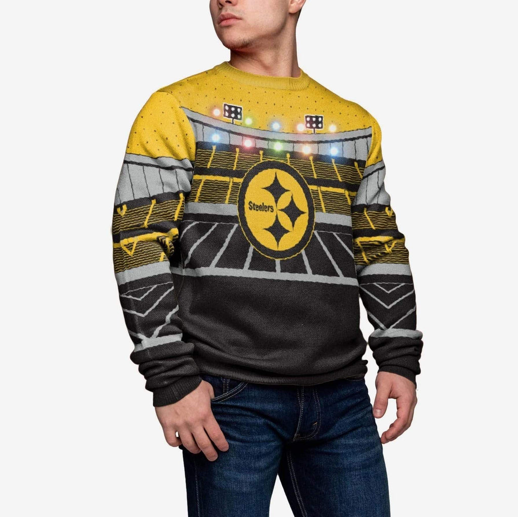 Pittsburgh Steelers Light Up Bluetooth Sweater FOCO S - FOCO.com