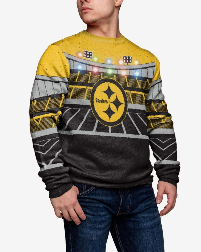 Pittsburgh Steelers Light Up Bluetooth Sweater FOCO S - FOCO.com