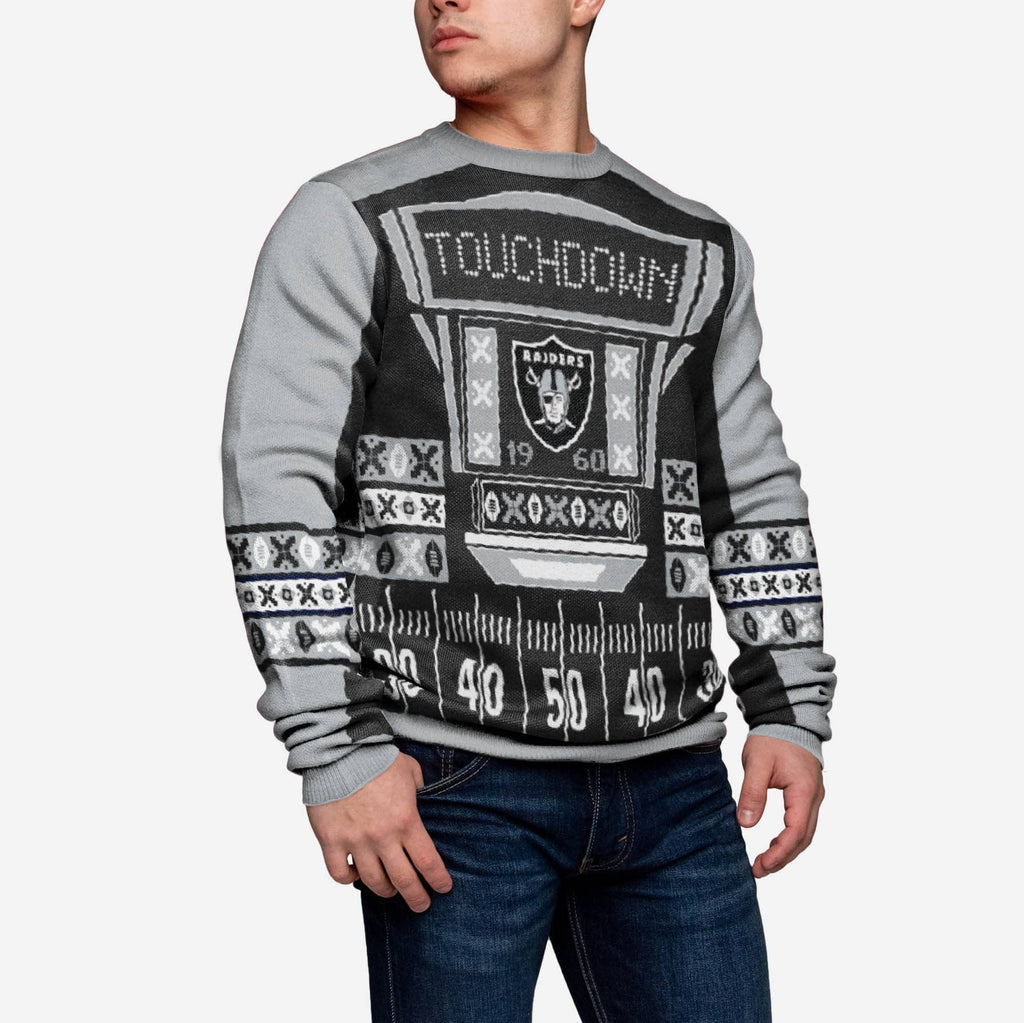 Las Vegas Raiders Ugly Light Up Sweater FOCO - FOCO.com