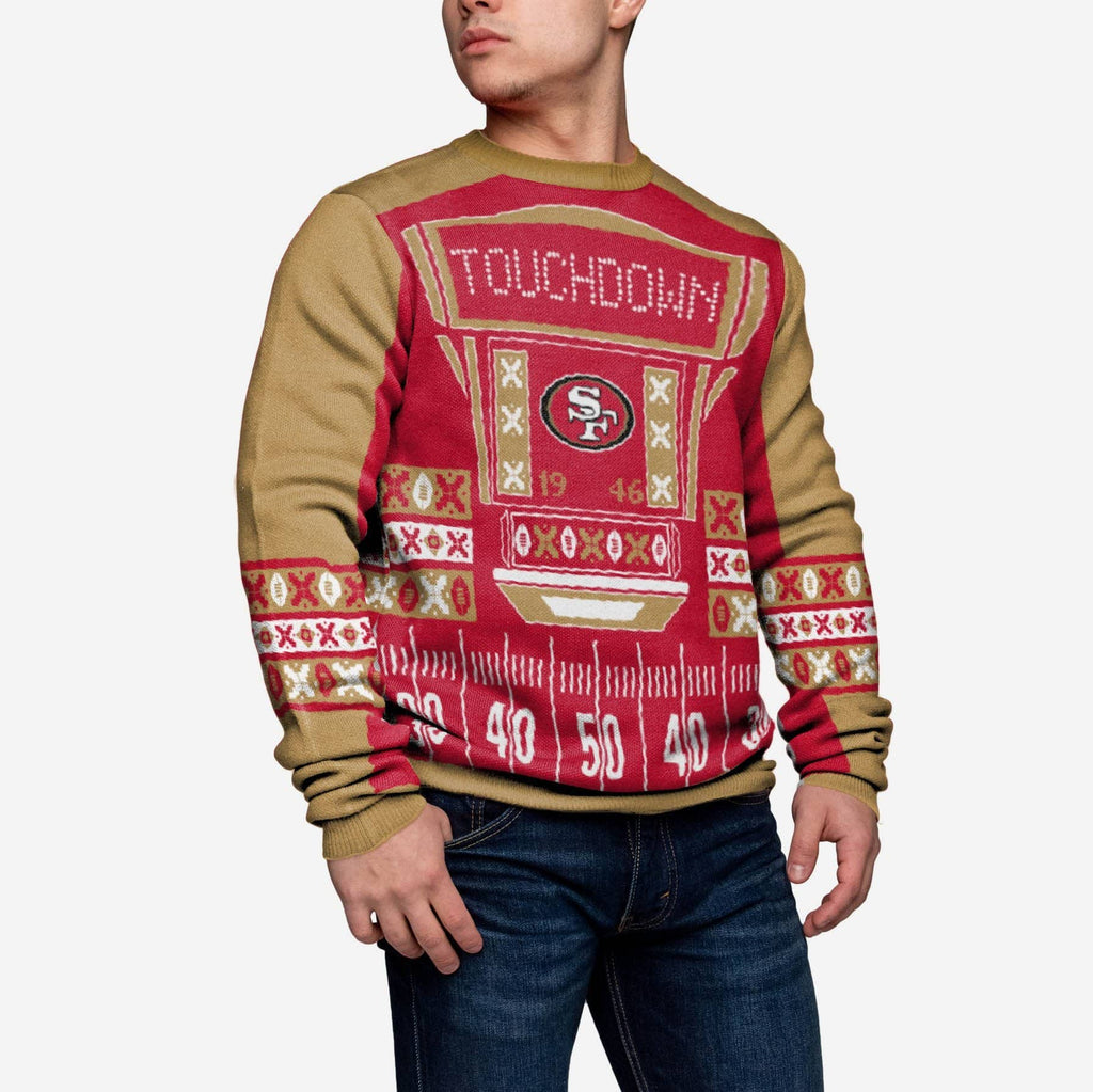 San Francisco 49ers Ugly Light Up Sweater FOCO - FOCO.com