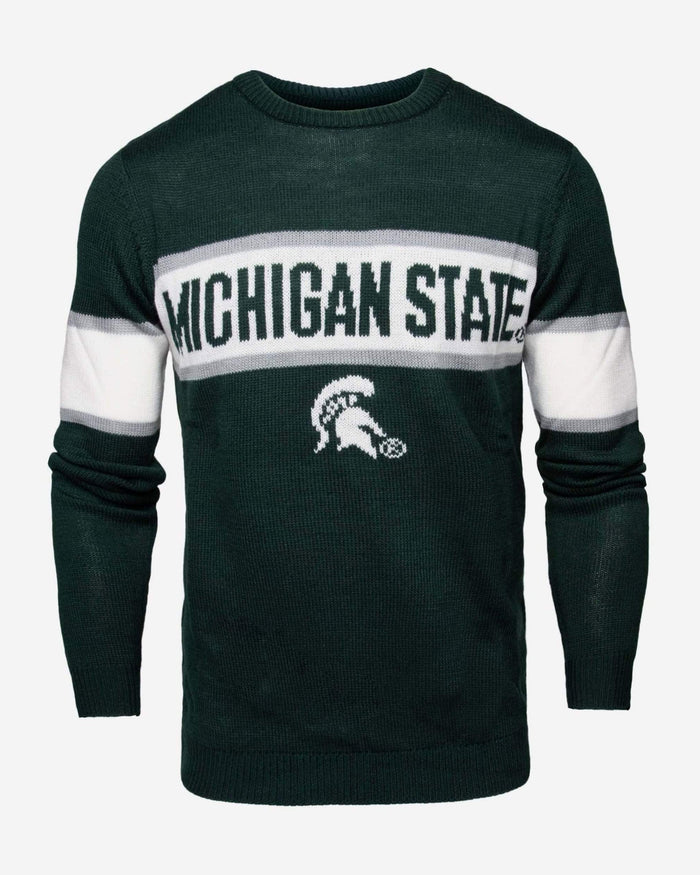 Michigan State Spartans Vintage Stripe Sweater FOCO - FOCO.com