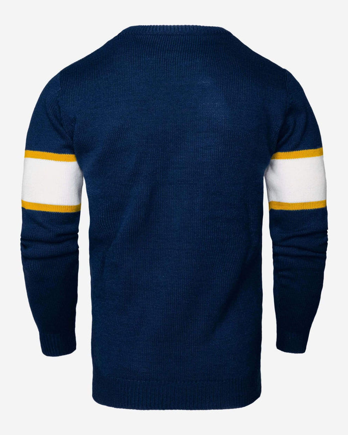 West Virginia Mountaineers Vintage Stripe Sweater FOCO - FOCO.com