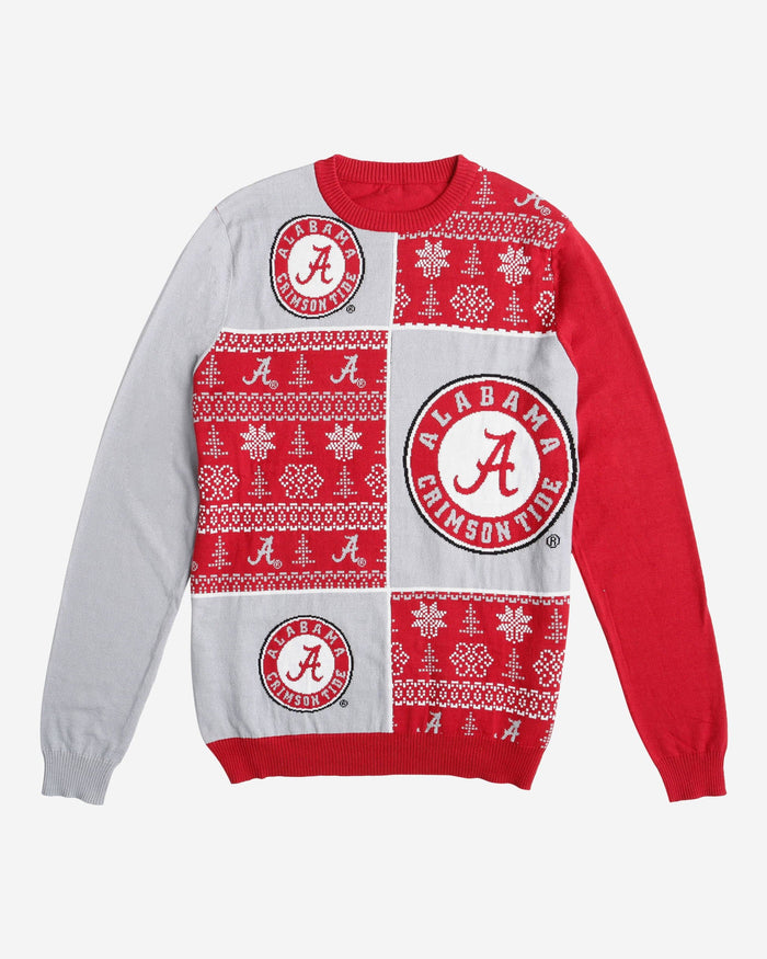 Alabama Crimson Tide Busy Block Snowfall Sweater FOCO - FOCO.com