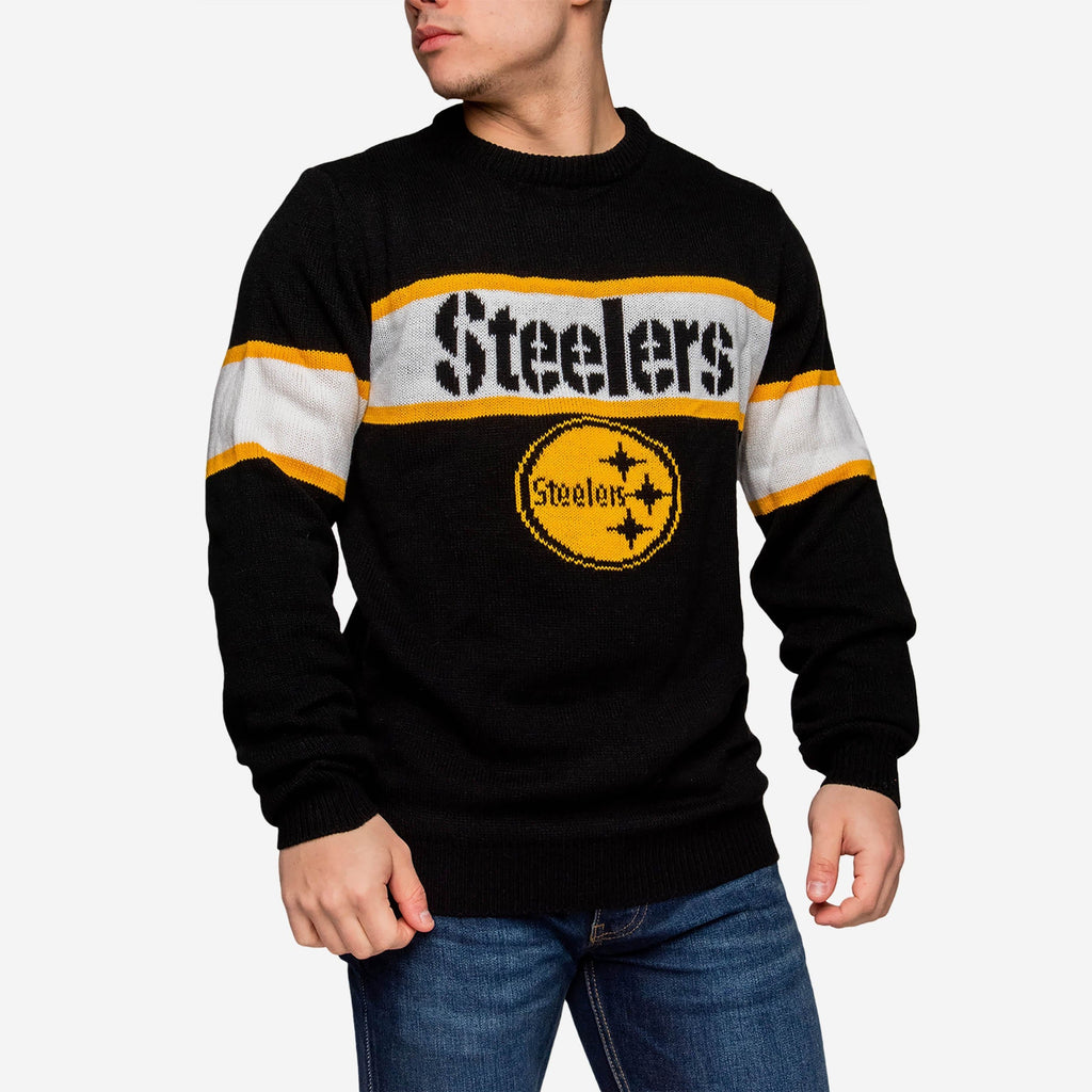 Pittsburgh Steelers Vintage Stripe Sweater FOCO - FOCO.com