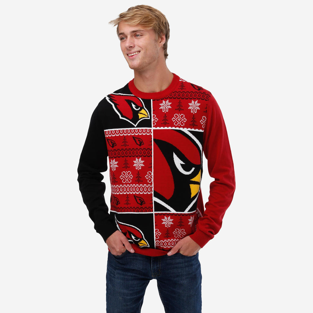Arizona Cardinals Busy Block Snowfall Sweater FOCO S - FOCO.com