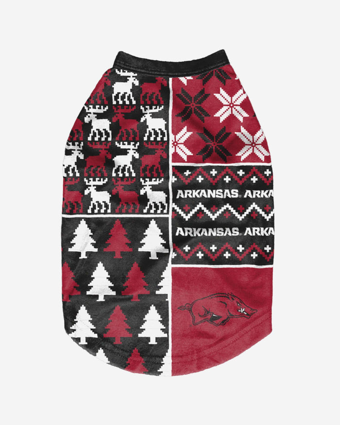 Arkansas Razorbacks Busy Block Dog Sweater FOCO - FOCO.com