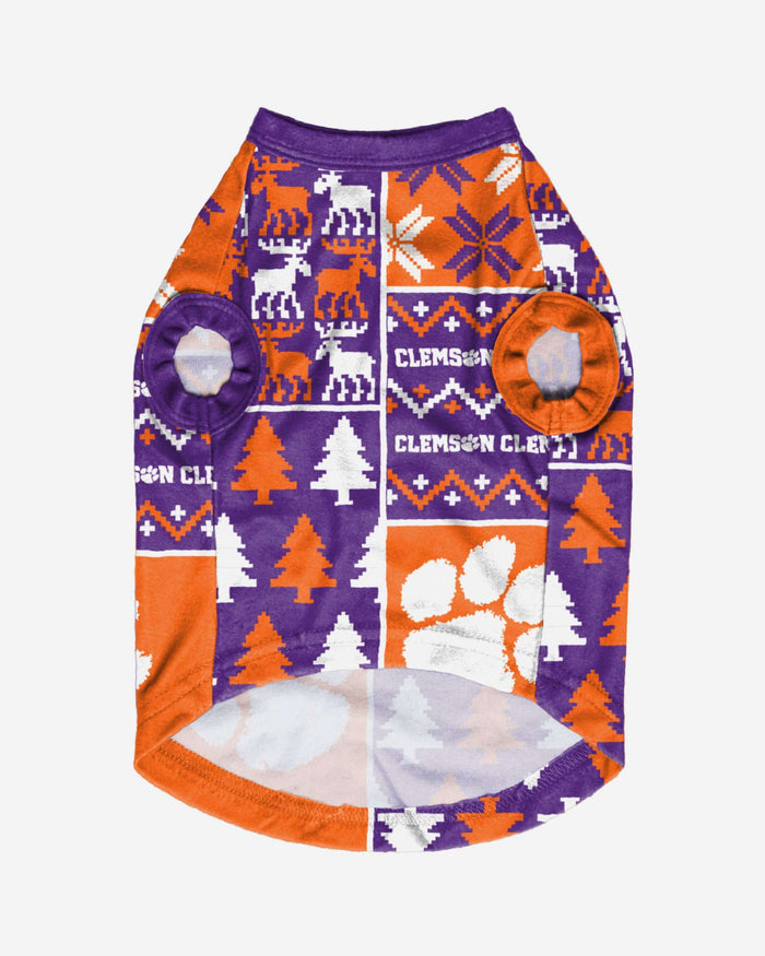 Clemson Tigers Busy Block Dog Sweater FOCO - FOCO.com