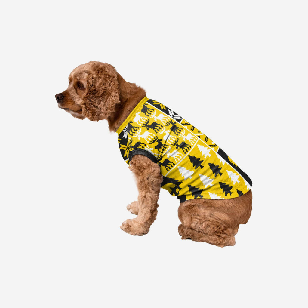 Iowa Hawkeyes Busy Block Dog Sweater FOCO XS - FOCO.com