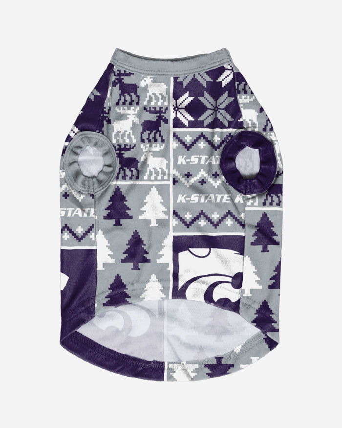 Kansas State Wildcats Busy Block Dog Sweater FOCO - FOCO.com