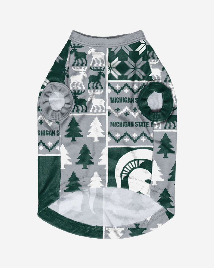 Michigan State Spartans Busy Block Dog Sweater FOCO - FOCO.com