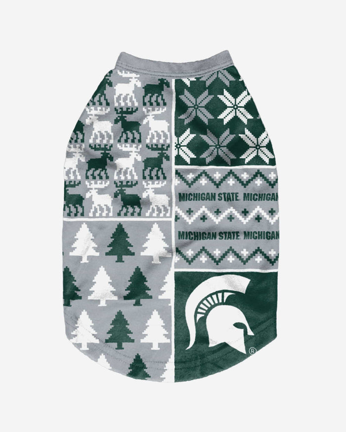 Michigan State Spartans Busy Block Dog Sweater FOCO - FOCO.com