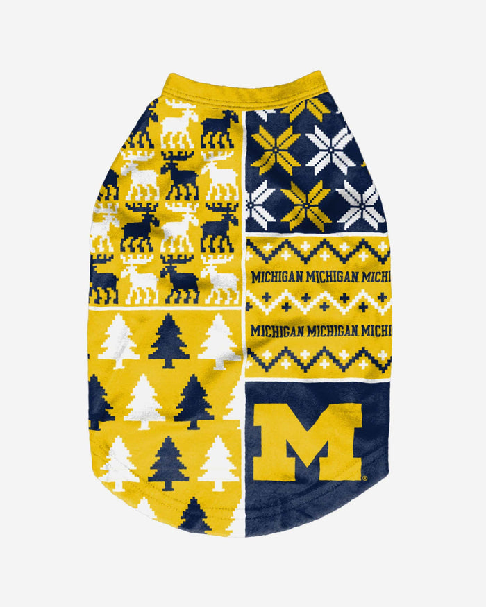 Michigan Wolverines Busy Block Dog Sweater FOCO - FOCO.com