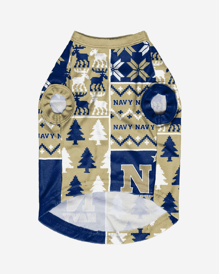 Navy Midshipmen Busy Block Dog Sweater FOCO - FOCO.com