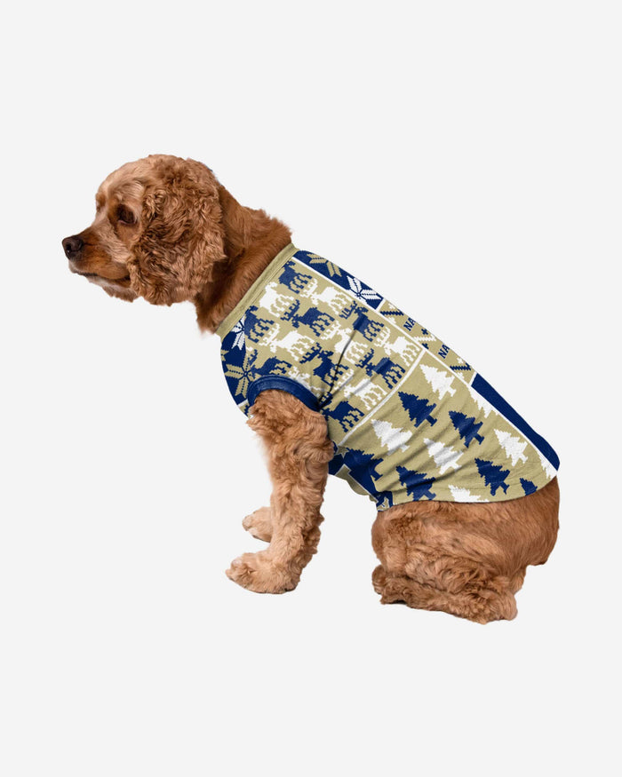 Navy Midshipmen Busy Block Dog Sweater FOCO XS - FOCO.com