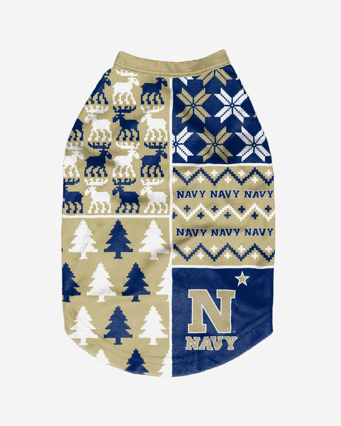 Navy Midshipmen Busy Block Dog Sweater FOCO - FOCO.com