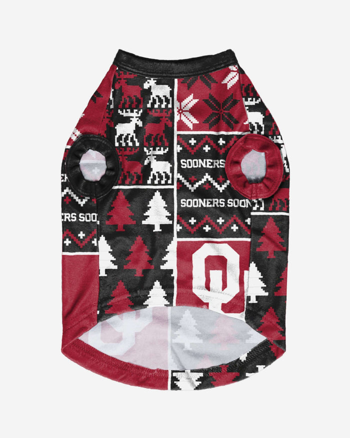 Oklahoma Sooners Busy Block Dog Sweater FOCO - FOCO.com