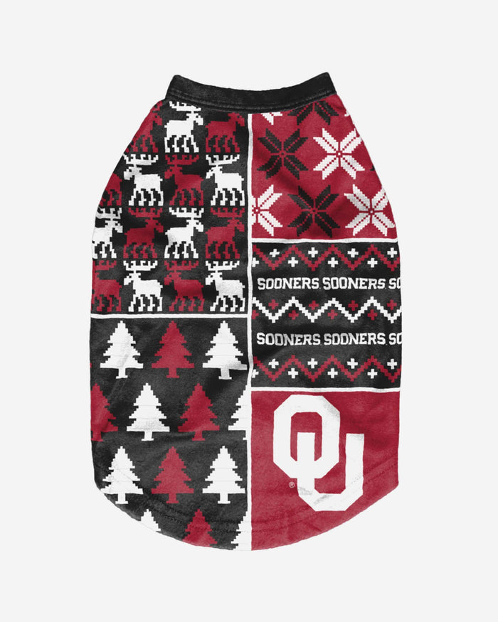 Oklahoma Sooners Busy Block Dog Sweater FOCO - FOCO.com