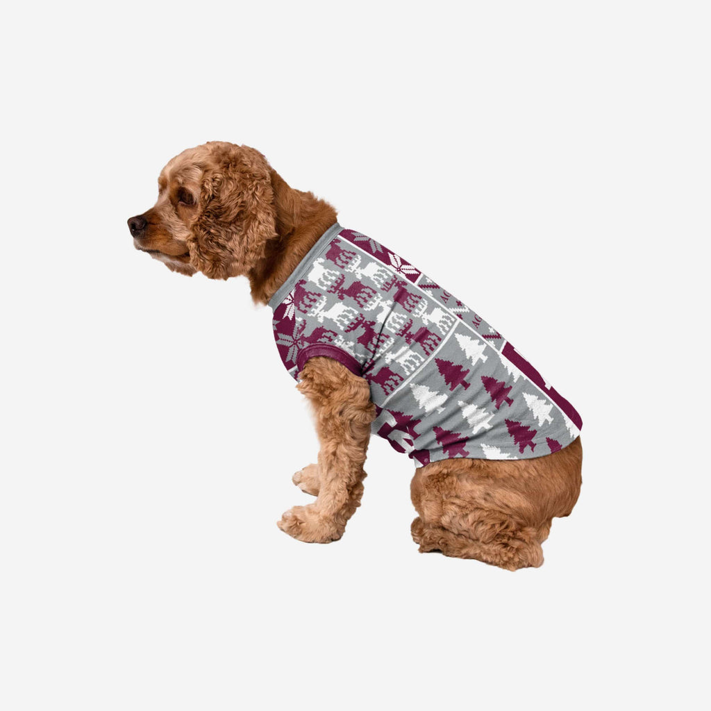 Texas A&M Aggies Busy Block Dog Sweater FOCO XS - FOCO.com