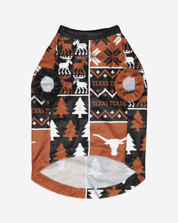 Texas Longhorns Busy Block Dog Sweater FOCO - FOCO.com