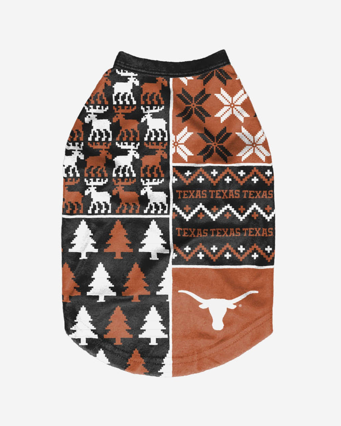 Texas Longhorns Busy Block Dog Sweater FOCO - FOCO.com