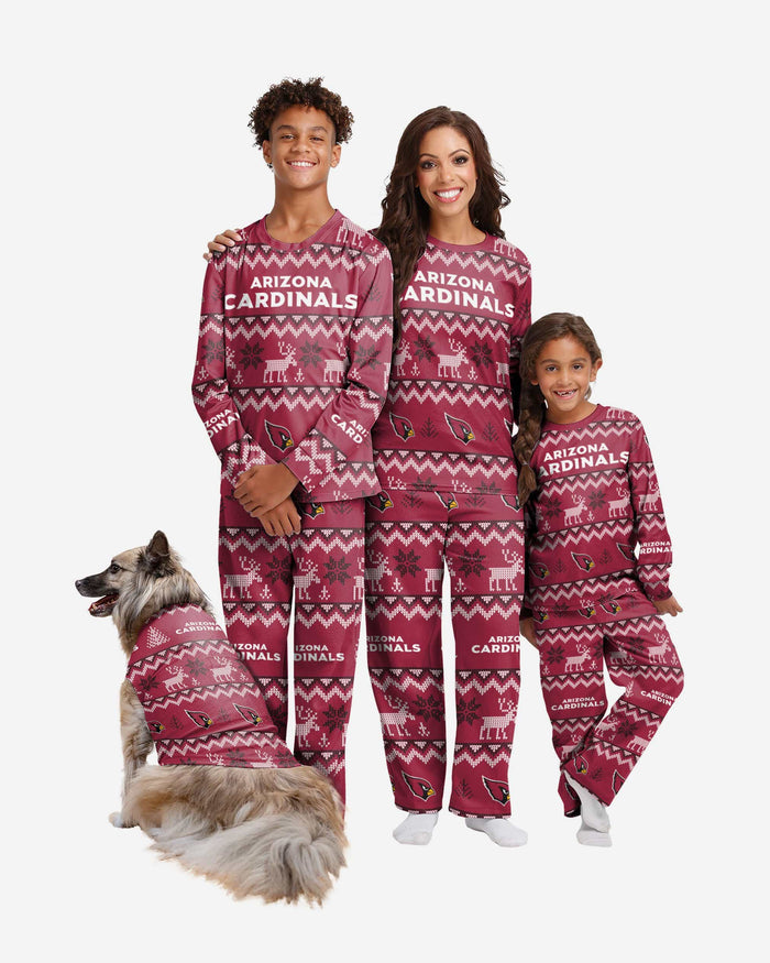 Arizona Cardinals Dog Family Holiday Ugly Sweater FOCO - FOCO.com