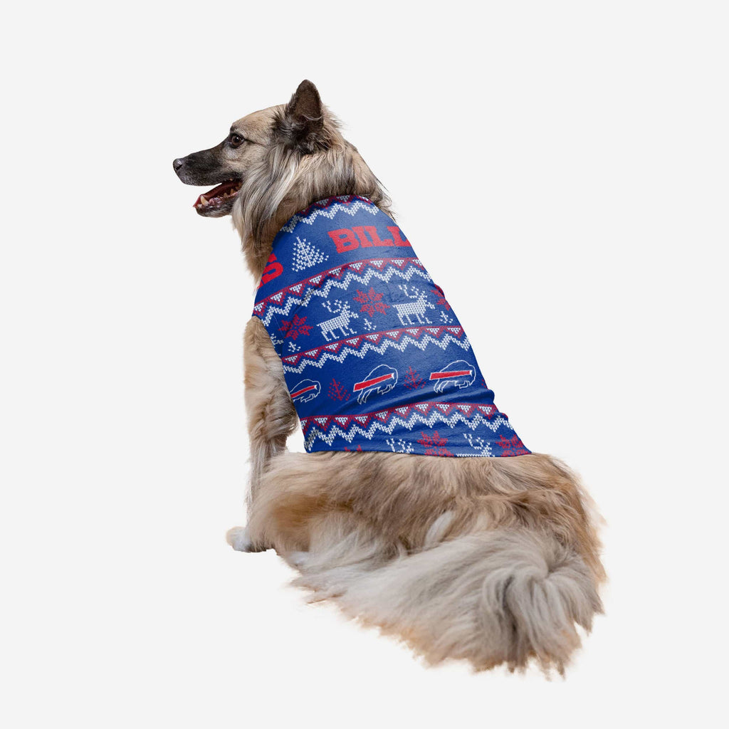 Buffalo Bills Dog Family Holiday Ugly Sweater FOCO XS - FOCO.com