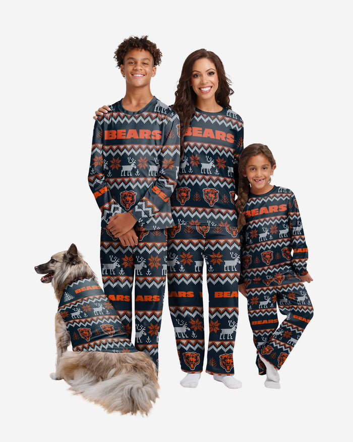 Chicago Bears Dog Family Holiday Ugly Sweater FOCO - FOCO.com