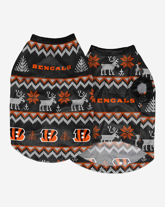 Cincinnati Bengals Dog Family Holiday Ugly Sweater FOCO - FOCO.com
