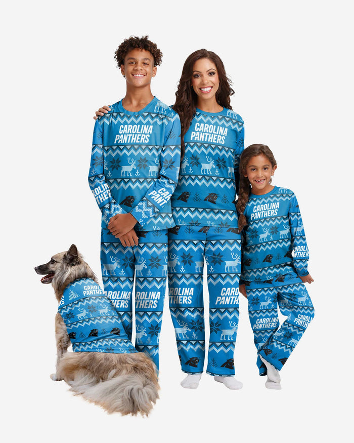 Carolina Panthers Dog Family Holiday Ugly Sweater FOCO - FOCO.com